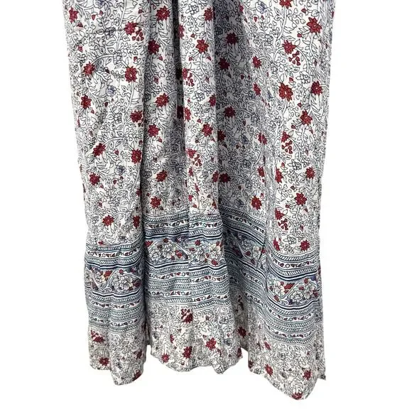 Old Navy Maxi Dress Medium Floral V Neck A-Line Sleeveless Straps Peasant Boho - Picture 11 of 11